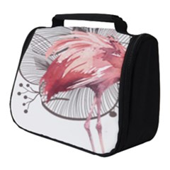 Watercolor Flamingo Full Print Travel Pouch (small) by webstylecreations