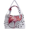 Watercolor Flamingo Double Compartment Shoulder Bag View1