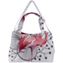Watercolor Flamingo Double Compartment Shoulder Bag View2