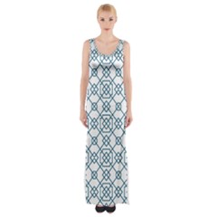 Arabic Vector Seamless Pattern Thigh Split Maxi Dress by webstylecreations