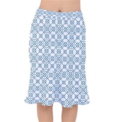 Arabic Vector Seamless Pattern Short Mermaid Skirt by webstylecreations