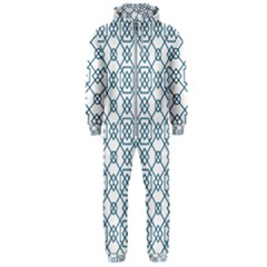 Arabic Vector Seamless Pattern Hooded Jumpsuit (men)  by webstylecreations