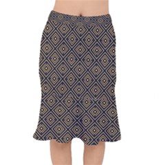 Art Deco Vector Pattern Short Mermaid Skirt by webstylecreations