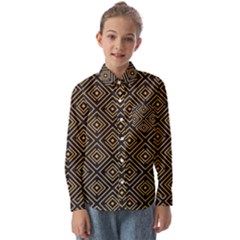 Art Deco Vector Pattern Kids  Long Sleeve Shirt by webstylecreations