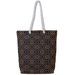 Art Deco Vector Pattern Full Print Rope Handle Tote (small) by webstylecreations