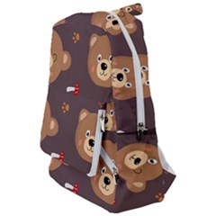 Bears-vector-free-seamless-pattern1 Travelers  Backpack by webstylecreations