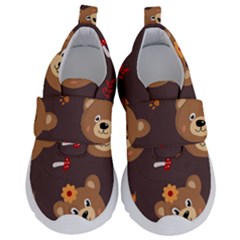 Bears-vector-free-seamless-pattern1 Kids  Velcro No Lace Shoes by webstylecreations