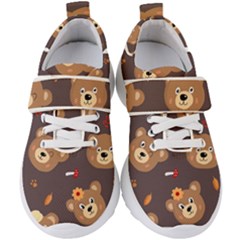 Bears-vector-free-seamless-pattern1 Kids  Velcro Strap Shoes by webstylecreations
