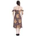 Bears-vector-free-seamless-pattern1 Shoulder Tie Bardot Midi Dress View2