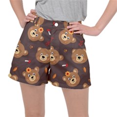 Bears-vector-free-seamless-pattern1 Ripstop Shorts