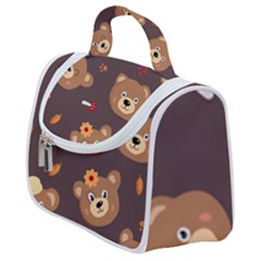 Bears-vector-free-seamless-pattern1 Satchel Handbag by webstylecreations
