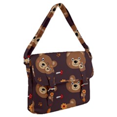 Bears-vector-free-seamless-pattern1 Buckle Messenger Bag by webstylecreations