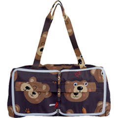 Bears-vector-free-seamless-pattern1 Multi Function Bag by webstylecreations