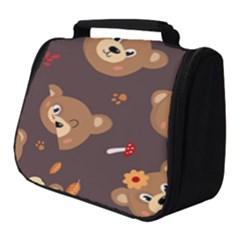 Bears-vector-free-seamless-pattern1 Full Print Travel Pouch (small) by webstylecreations