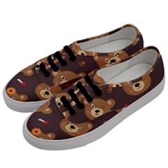 Bears-vector-free-seamless-pattern1 Men s Classic Low Top Sneakers by webstylecreations