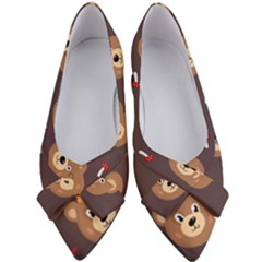 Bears-vector-free-seamless-pattern1 Women s Bow Heels by webstylecreations