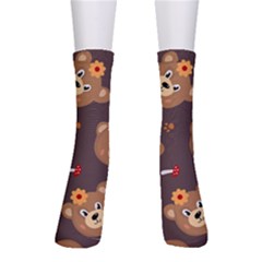 Bears-vector-free-seamless-pattern1 Men s Crew Socks by webstylecreations