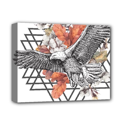 Boho Eagle  Deluxe Canvas 14  X 11  (stretched) by webstylecreations