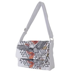 Boho Eagle  Full Print Messenger Bag (l) by webstylecreations