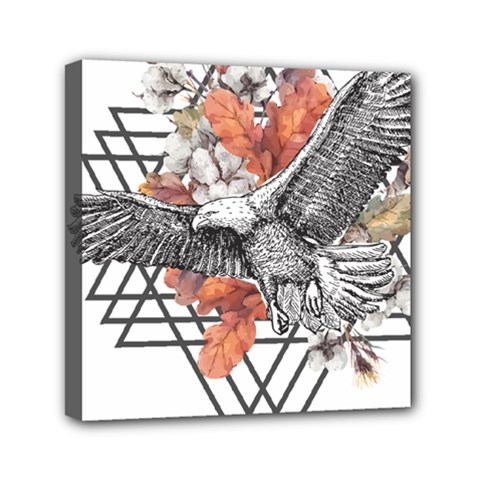 Boho Eagle  Mini Canvas 6  X 6  (stretched) by webstylecreations