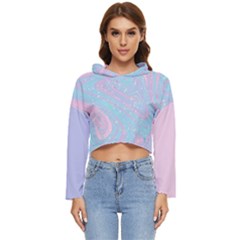 Flamingo1 Women s Lightweight Cropped Hoodie