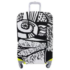 Cyber Punk Portrait Poster Illustration Luggage Cover (medium) by dflcprintsclothing