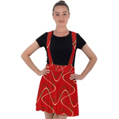 Retro Fun 821e Velvet Suspender Skater Skirt by PatternFactory