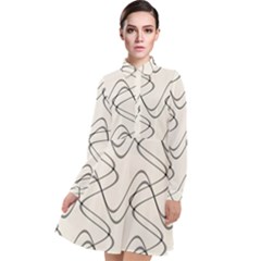 Retro Fun 821d Long Sleeve Chiffon Shirt Dress by PatternFactory
