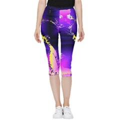 Garth Inside Out Lightweight Velour Capri Leggings  by MRNStudios