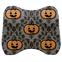 Pumpkin Pattern Velour Head Support Cushion by InPlainSightStyle