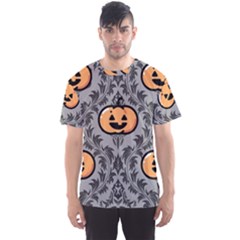 Pumpkin Pattern Men s Sport Mesh Tee