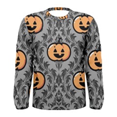 Pumpkin Pattern Men s Long Sleeve Tee by InPlainSightStyle