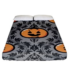 Pumpkin Pattern Fitted Sheet (king Size) by InPlainSightStyle