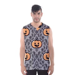 Pumpkin Pattern Men s Basketball Tank Top by InPlainSightStyle