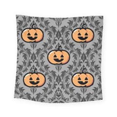Pumpkin Pattern Square Tapestry (small) by InPlainSightStyle