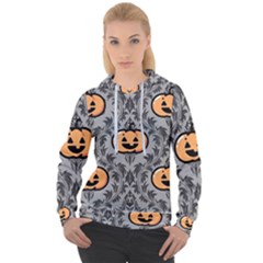 Pumpkin Pattern Women s Overhead Hoodie by InPlainSightStyle