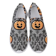 Pumpkin Pattern Women s Slip On Sneakers by InPlainSightStyle