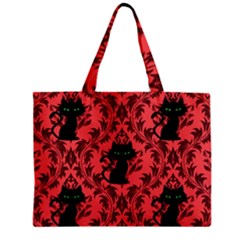 Cat Pattern Zipper Mini Tote Bag by InPlainSightStyle