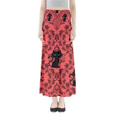 Cat Pattern Full Length Maxi Skirt by InPlainSightStyle
