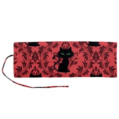 Cat Pattern Roll Up Canvas Pencil Holder (m) by InPlainSightStyle