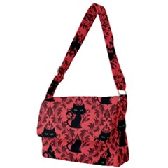 Cat Pattern Full Print Messenger Bag (l) by InPlainSightStyle