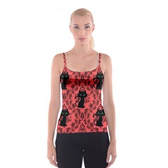 Cat Pattern Spaghetti Strap Top by InPlainSightStyle