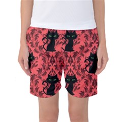 Cat Pattern Women s Basketball Shorts by InPlainSightStyle