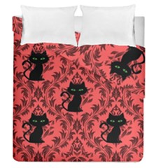 Cat Pattern Duvet Cover Double Side (queen Size) by InPlainSightStyle