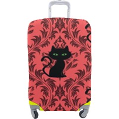 Cat Pattern Luggage Cover (large) by InPlainSightStyle