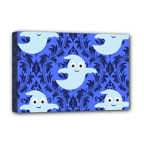 Ghost Pattern Deluxe Canvas 18  X 12  (stretched) by InPlainSightStyle