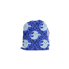 Ghost Pattern Drawstring Pouch (xs) by InPlainSightStyle