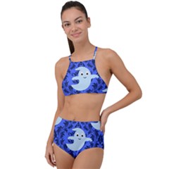 Ghost Pattern High Waist Tankini Set by InPlainSightStyle