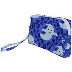 Ghost Pattern Wristlet Pouch Bag (small) by InPlainSightStyle