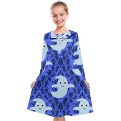 Ghost Pattern Kids  Midi Sailor Dress by InPlainSightStyle